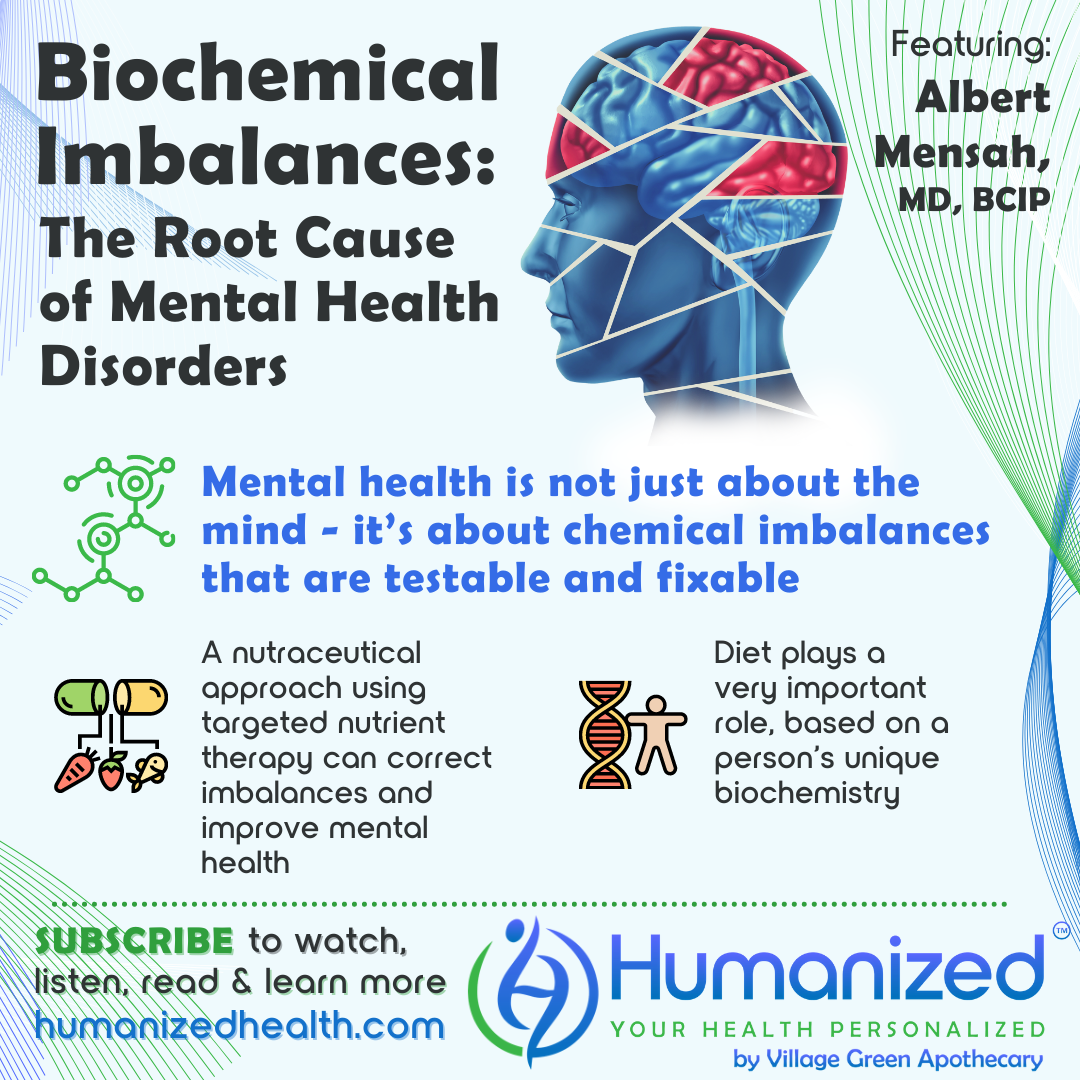 Biochemical Imbalances: The Root Cause of Mental Health Disorders