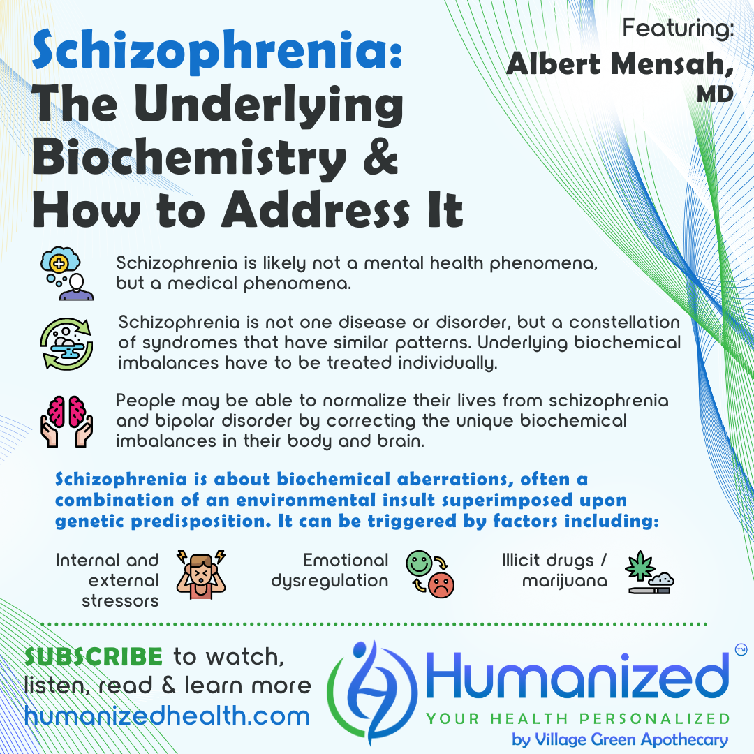 Schizophrenia: The Underlying Biochemistry & How to Address It