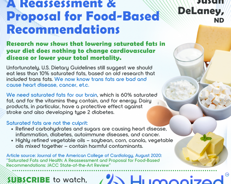 Saturated Fats & Health: A Reassessment & Proposal for Food-Based Recommendations