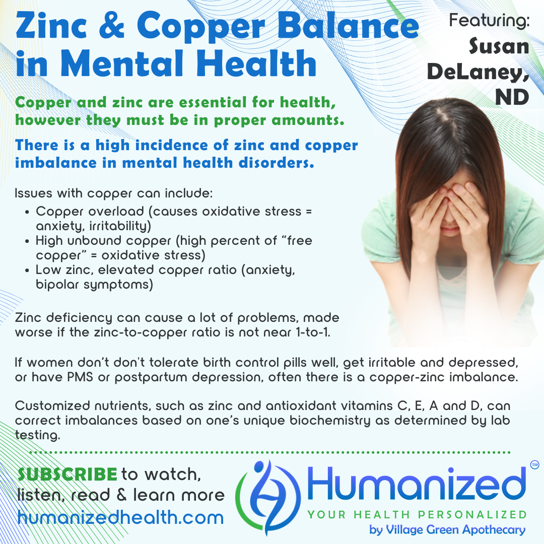 Zinc and Copper Balance in Mental Health